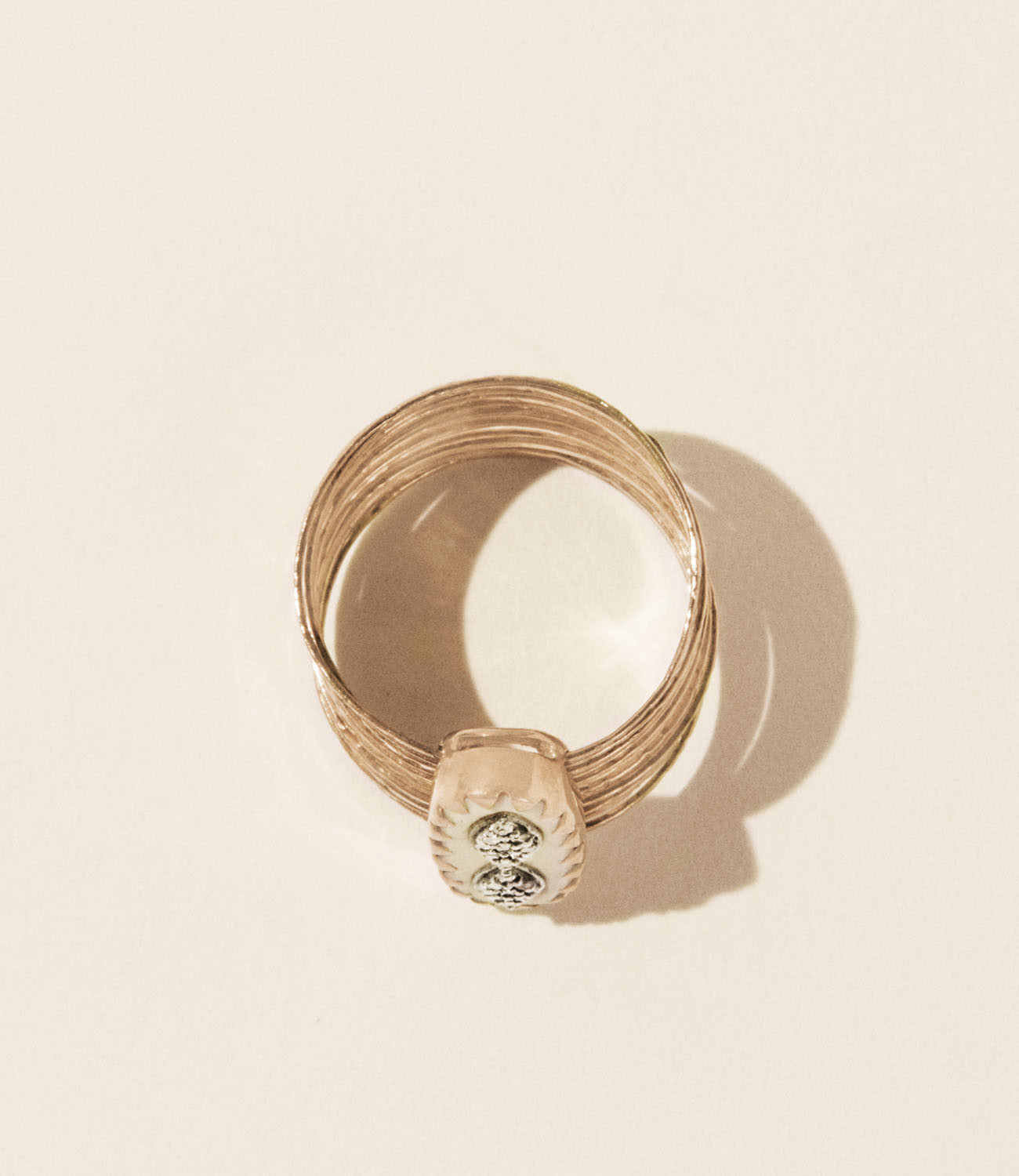 Pascale Monvoisin Ring BOWIE N°1 WHITE DIAMOND