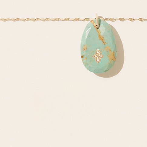 Collier GAIA N°2 TURQUOISE Pascale Monvoisin