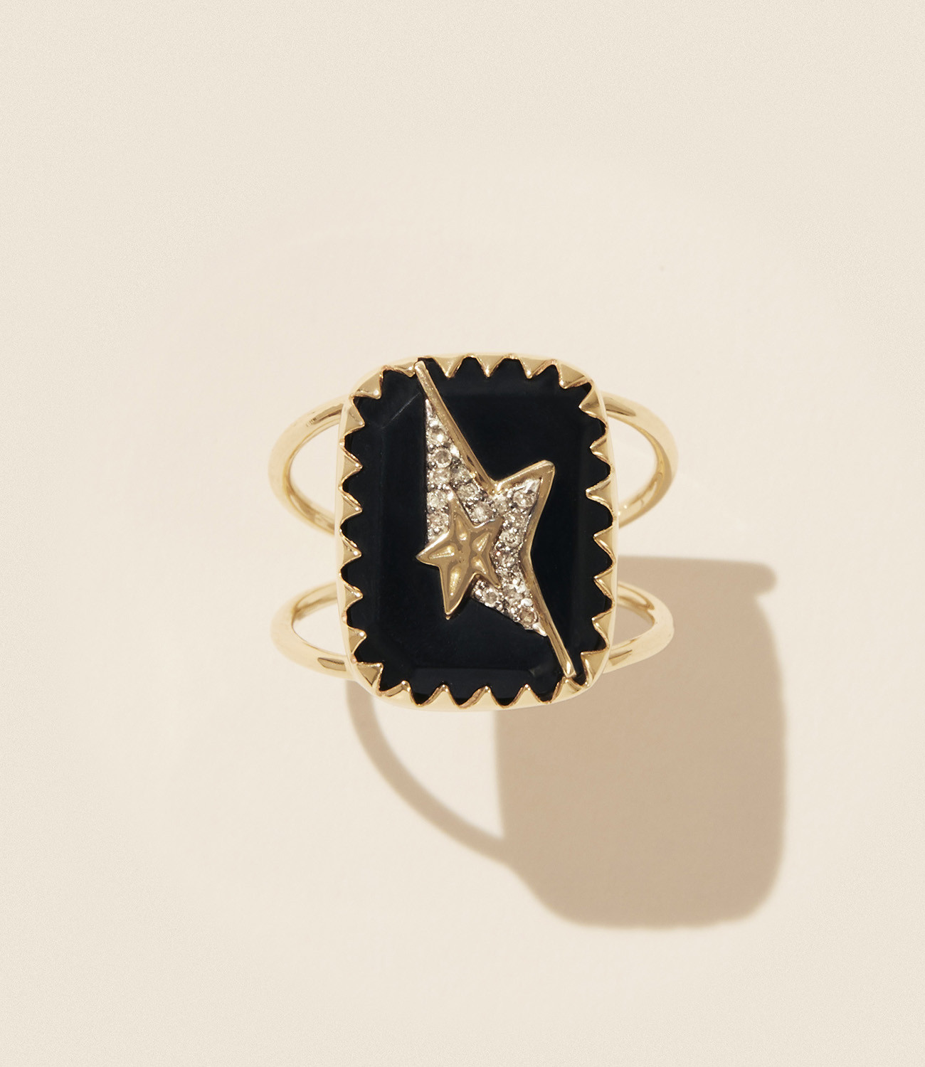VARDA N°1 BLACK DIAMOND ring pascale monvoisin jewelry paris