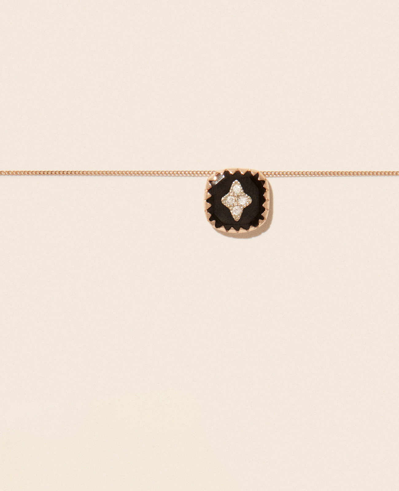 PIERROT N°2 BLACK necklace pascale monvoisin jewelry paris