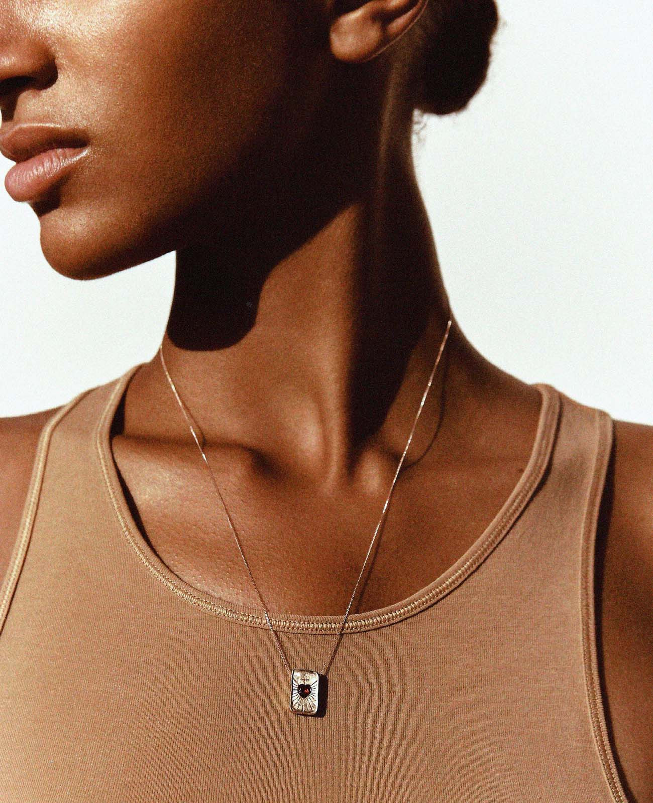 L'AMOUR GARNET necklace pascale monvoisin jewelry paris L'AMOUR GARNET necklace pascale monvoisin jewelry paris