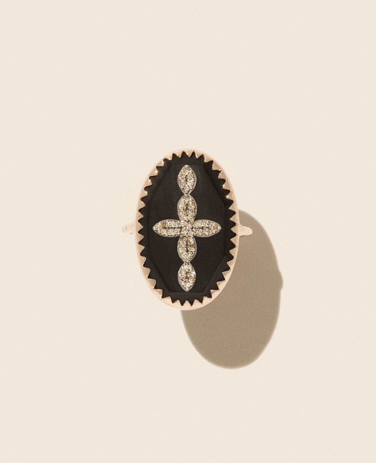 BOWIE N°3 BLACK DIAMOND ring pascale monvoisin jewelry paris