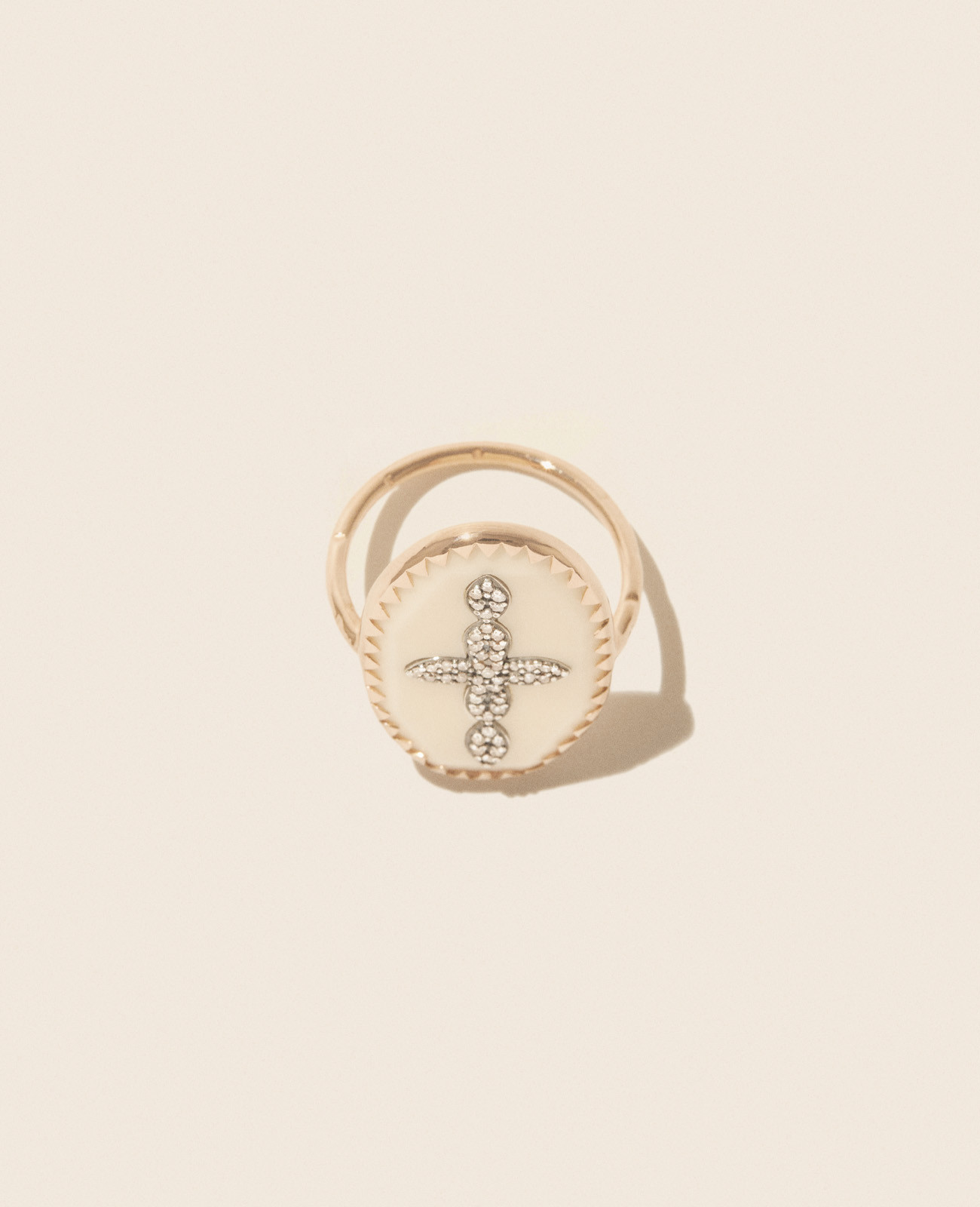BOWIE N°3 WHITE DIAMOND ring pascale monvoisin jewelry paris