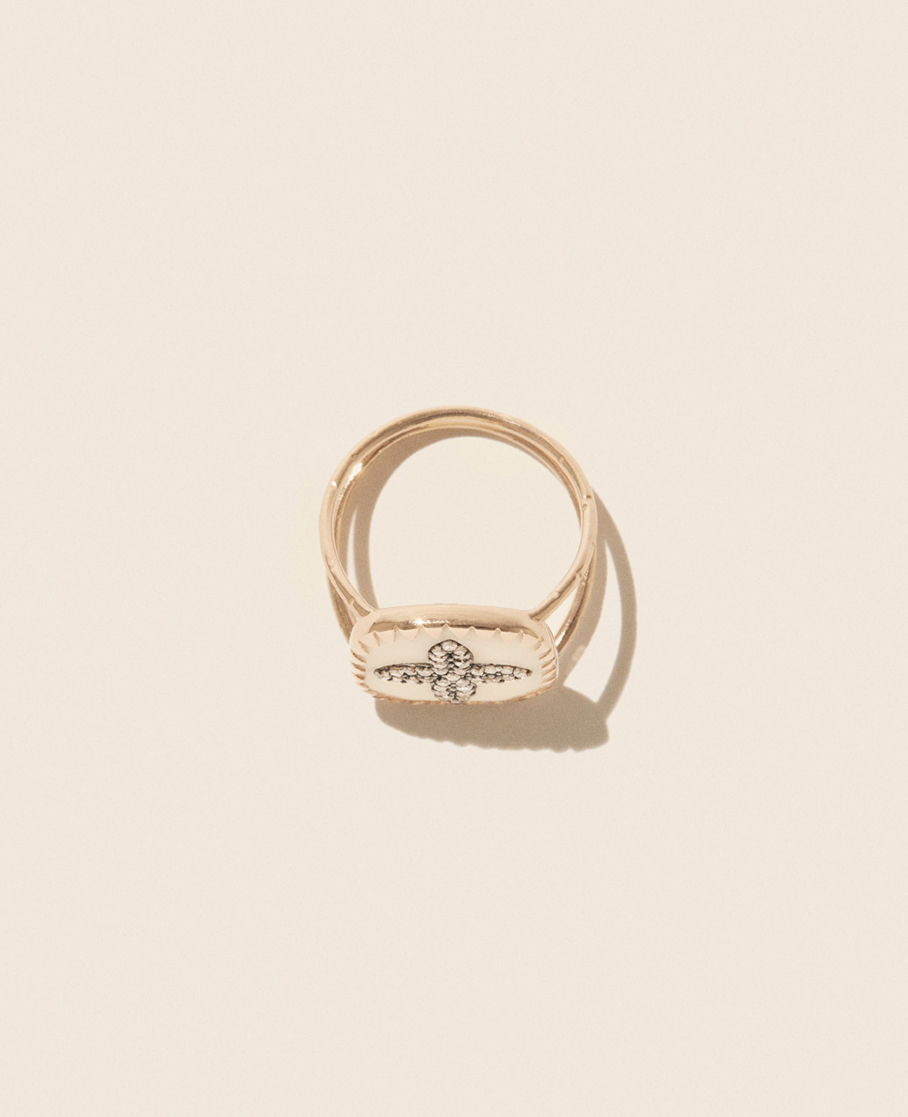 BOWIE N°2 WHITE DIAMOND ring pascale monvoisin jewelry paris