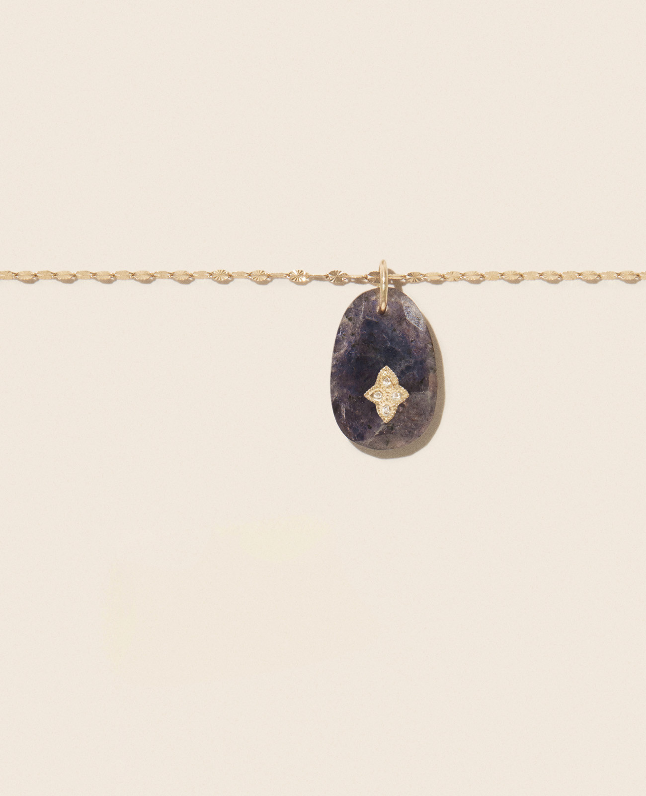 GAIA N°1 IOLITE necklace pascale monvoisin jewelry paris