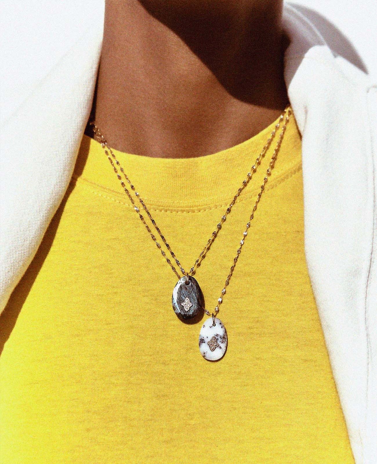 GAIA N°1 RUTILE QUARTZ necklace pascale monvoisin jewelry paris