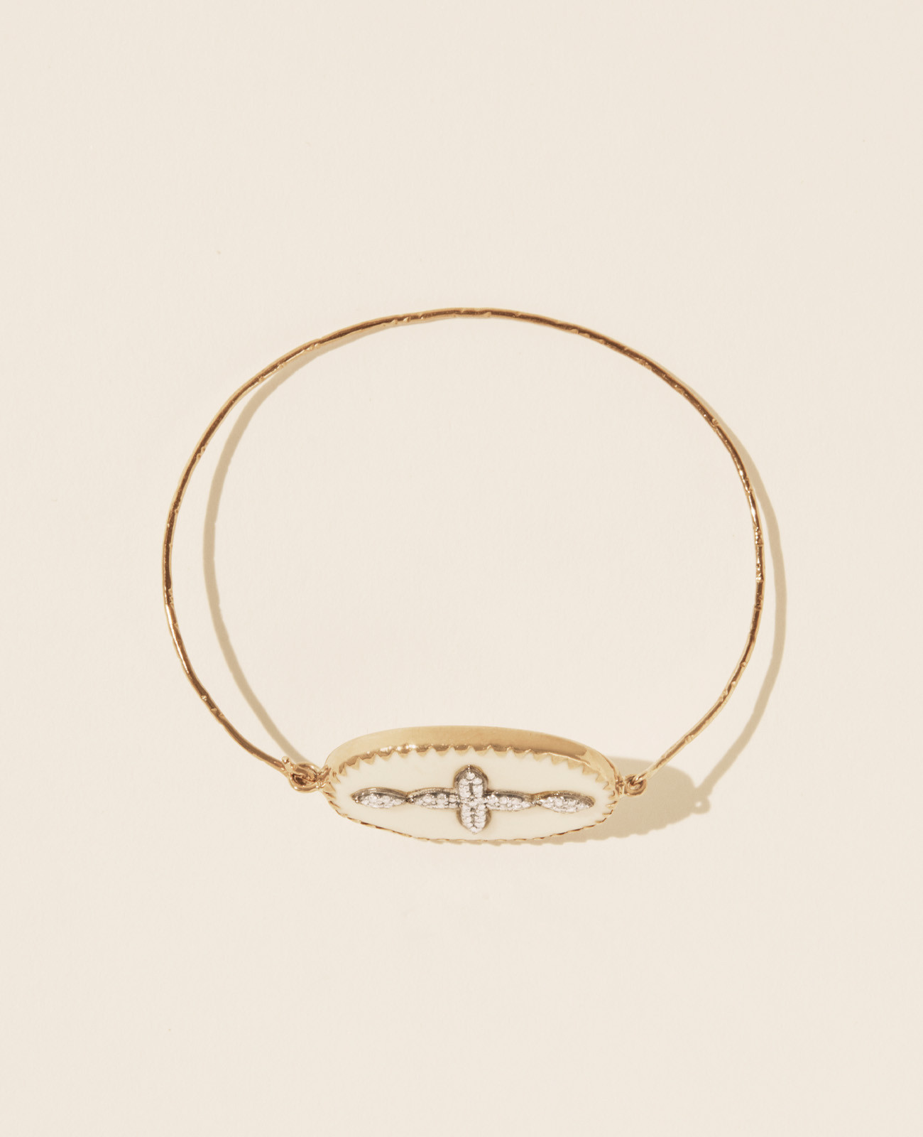bracelet GARANCE N°2 BLANC DIAMANT bijoux pascale monvoisin paris