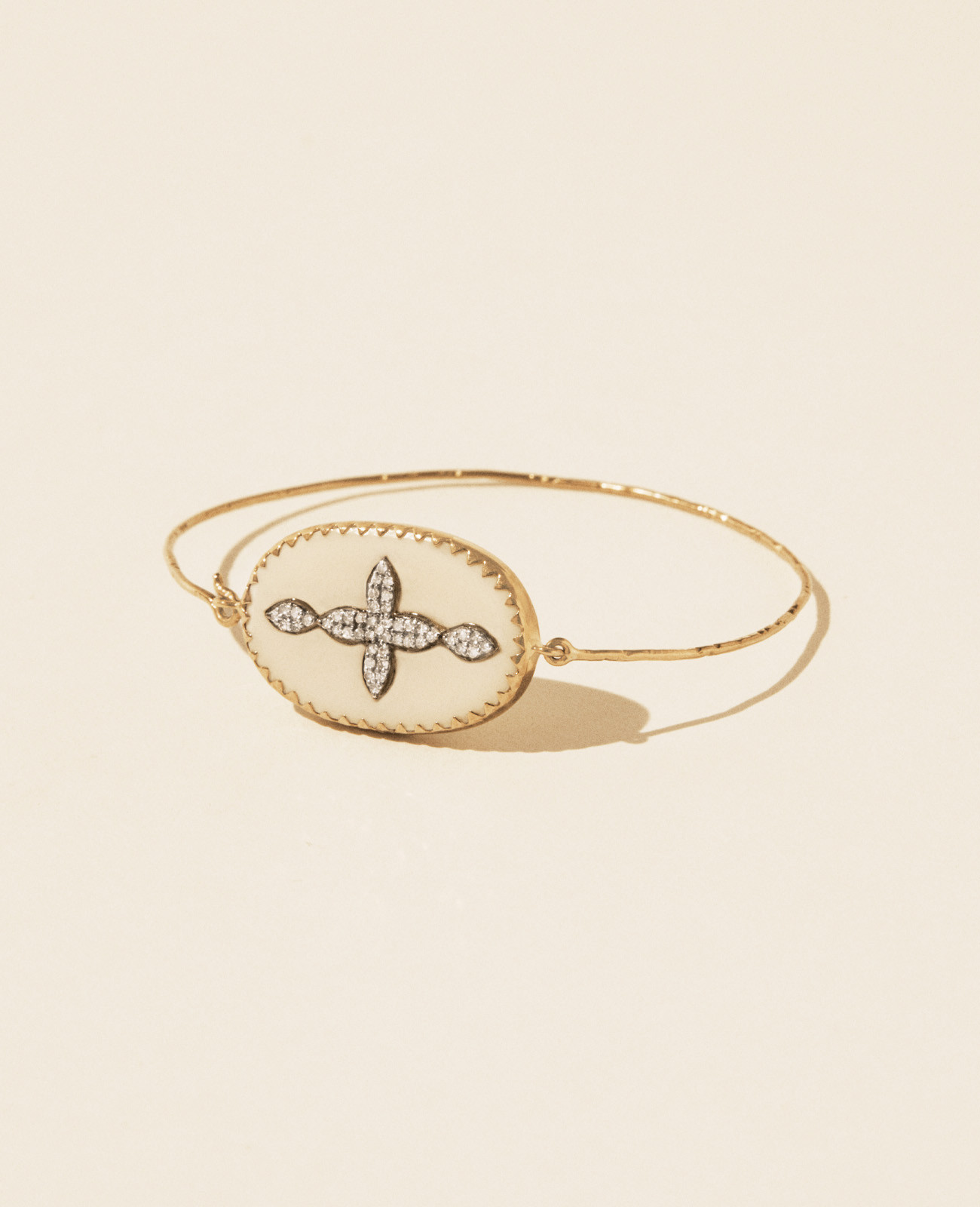 bracelet GARANCE N°2 BLANC DIAMANT bijoux pascale monvoisin paris