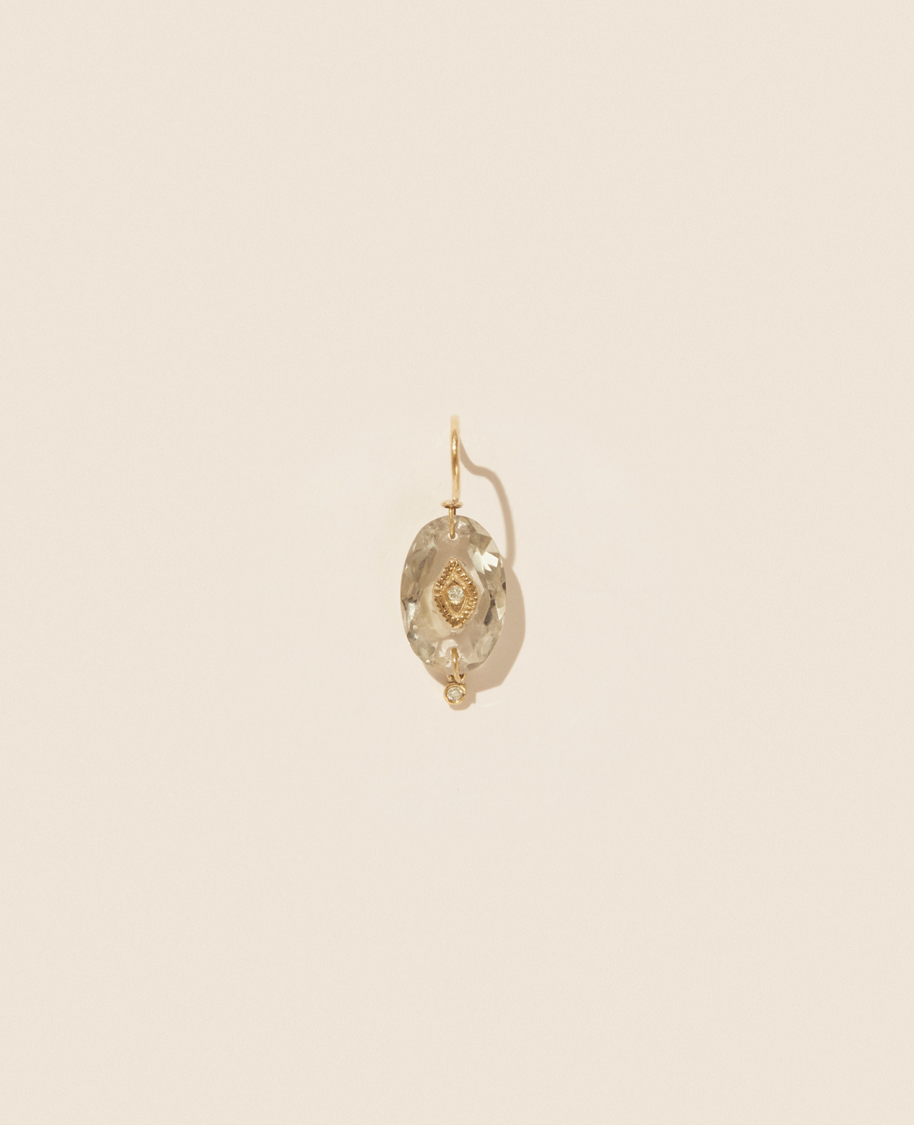 SOUAD GREEN AMETHYST earring pascale monvoisin jewelry paris