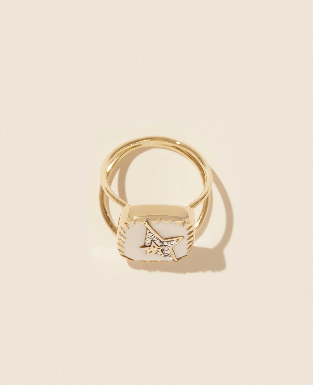 VARDA N°1 WHITE DIAMOND ring pascale monvoisin jewelry paris