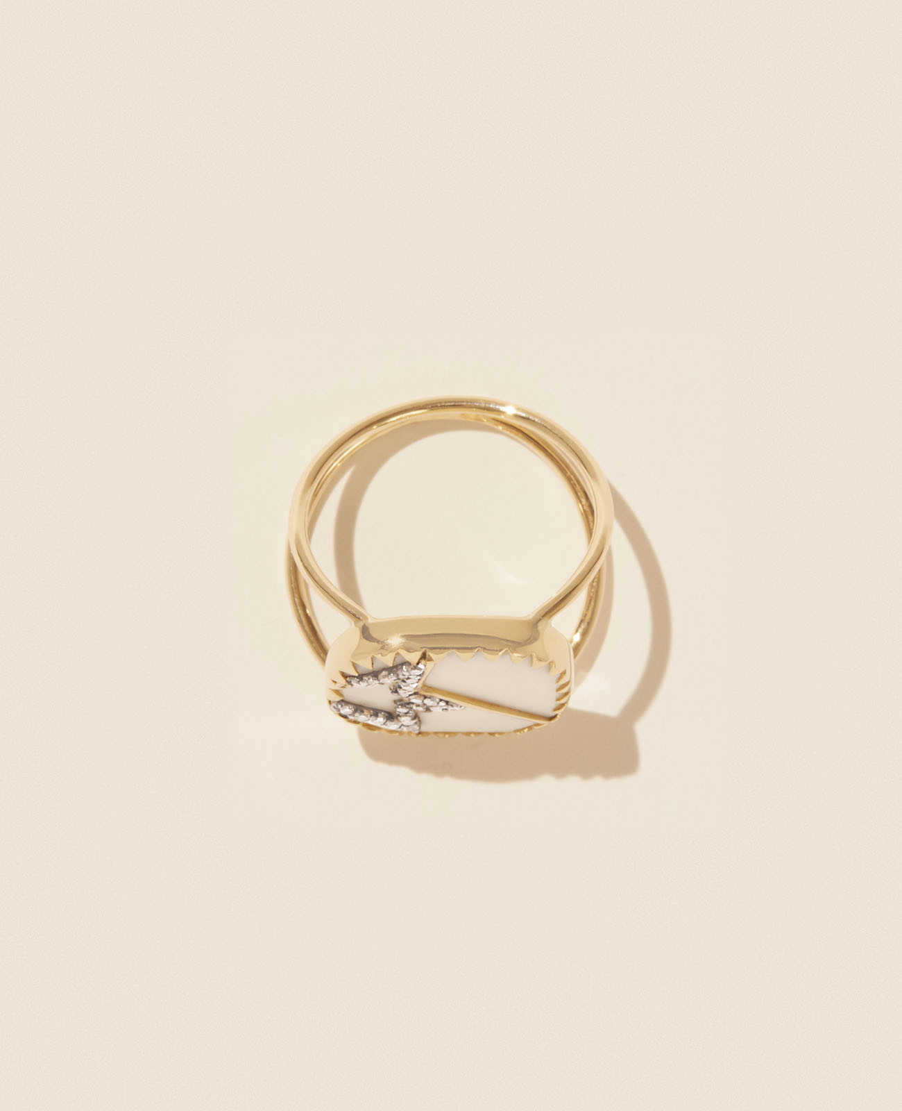 VARDA N°2 WHITE DIAMOND ring pascale monvoisin jewelry paris