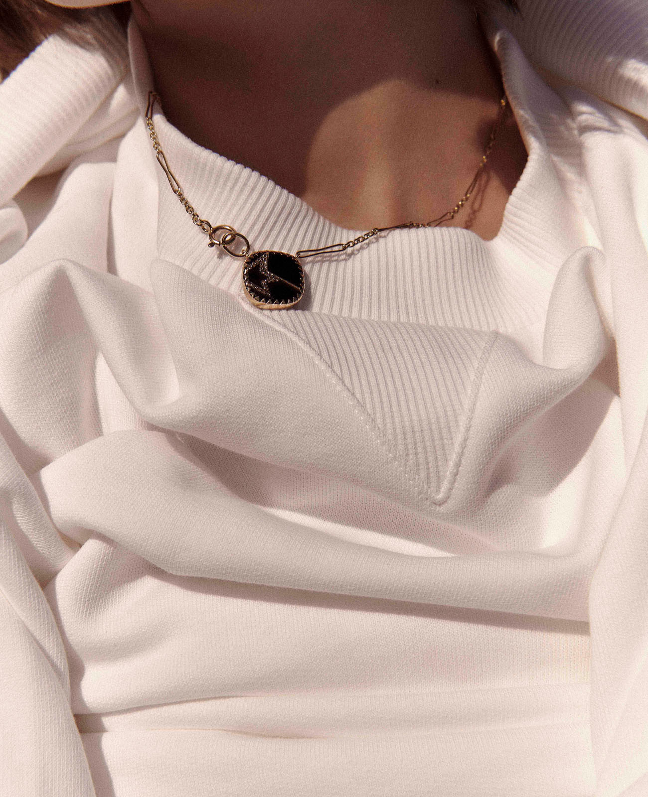 VARDA N°2 BLACK DIAMOND necklace pascale monvoisin jewelry paris