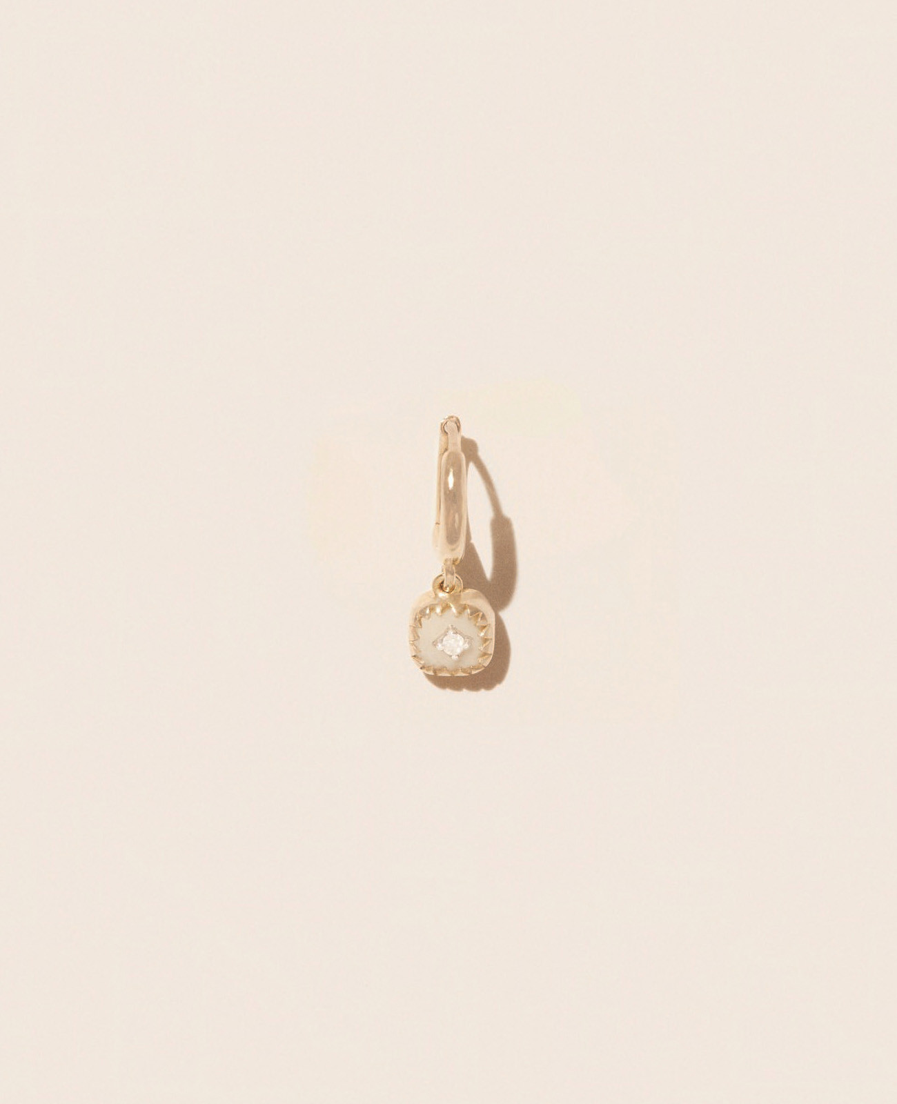 PIERROT WHITE earring pascale monvoisin jewelry paris