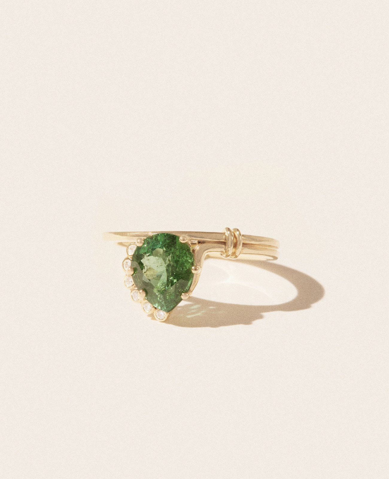 SUN N°2 GREEN TOURMALINE ring pascale monvoisin jewelry paris