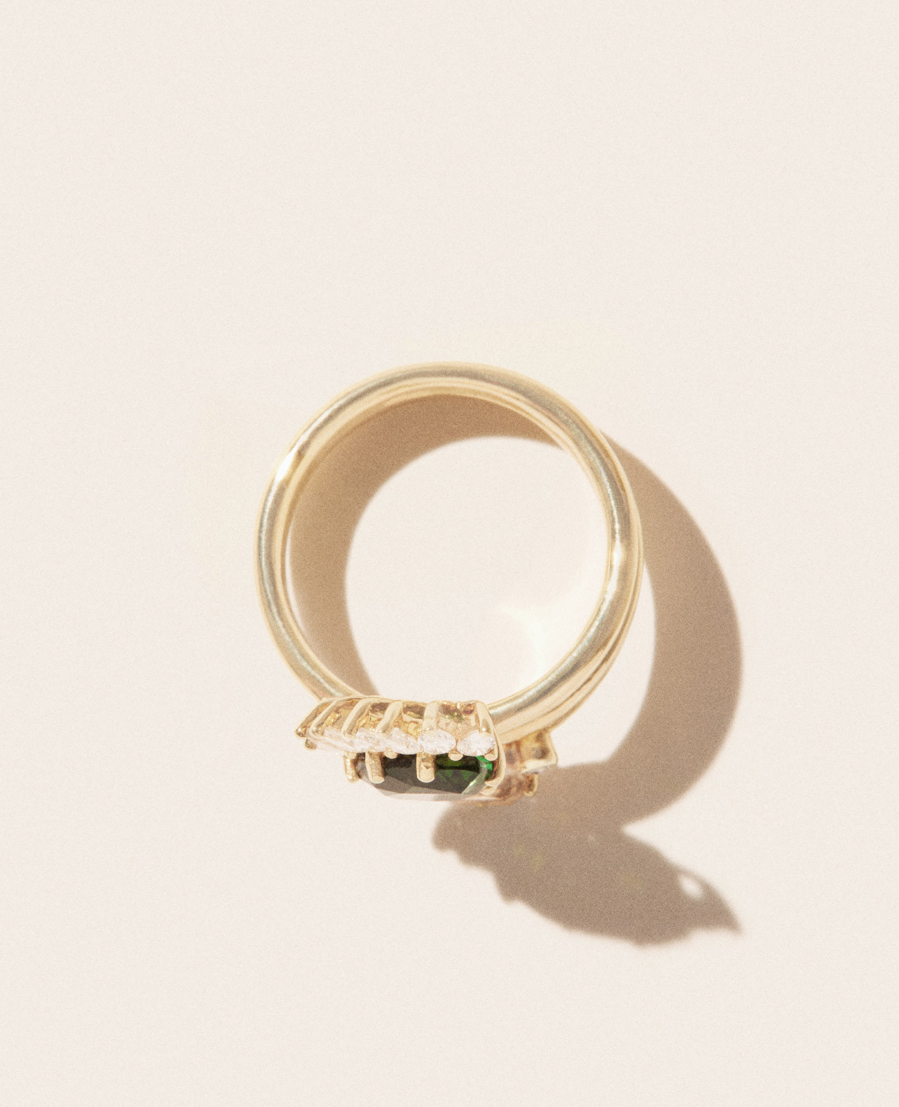 SUN N°4 GREEN TOURMALINE ring pascale monvoisin jewelry paris