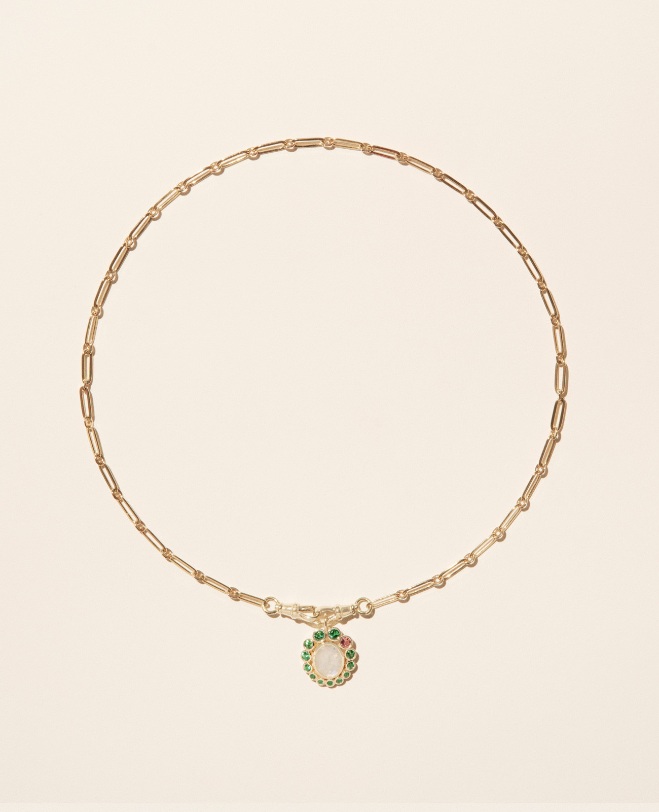 JASMINE TSAVORITE necklace pascale monvoisin jewelry paris