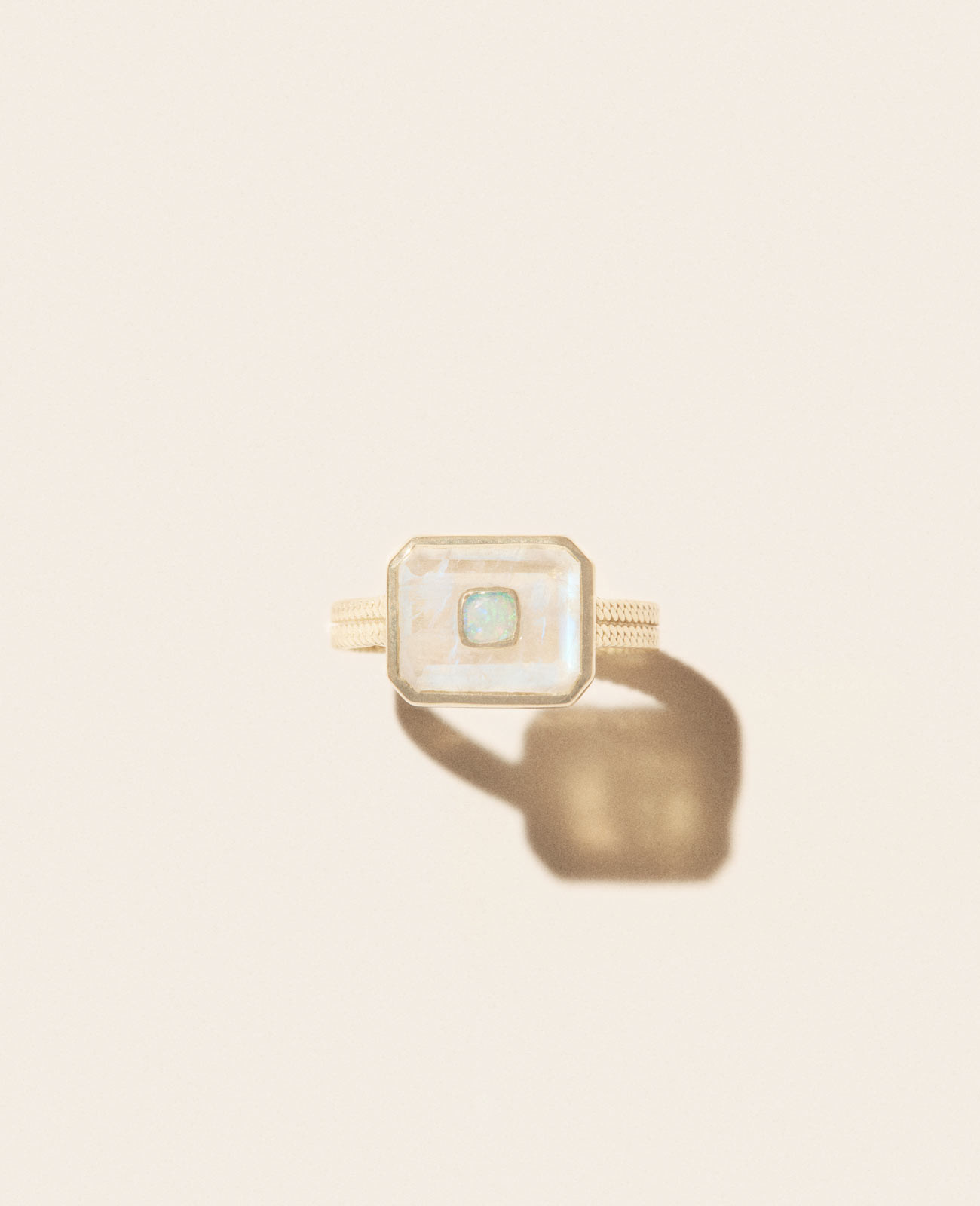 ANTON N°1 MOONSTONE ring pascale monvoisin jewelry paris