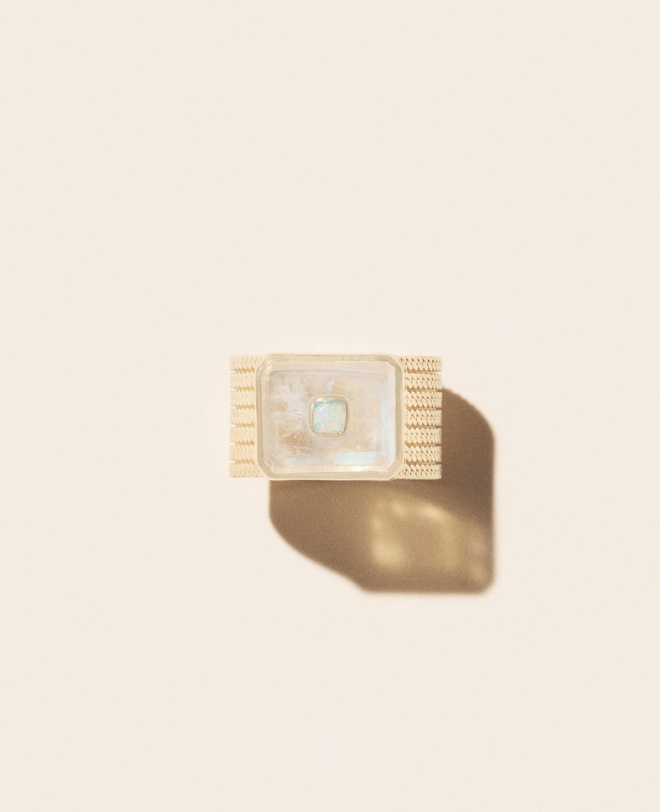 ANTON N°2 MOONSTONE ring pascale monvoisin jewelry paris