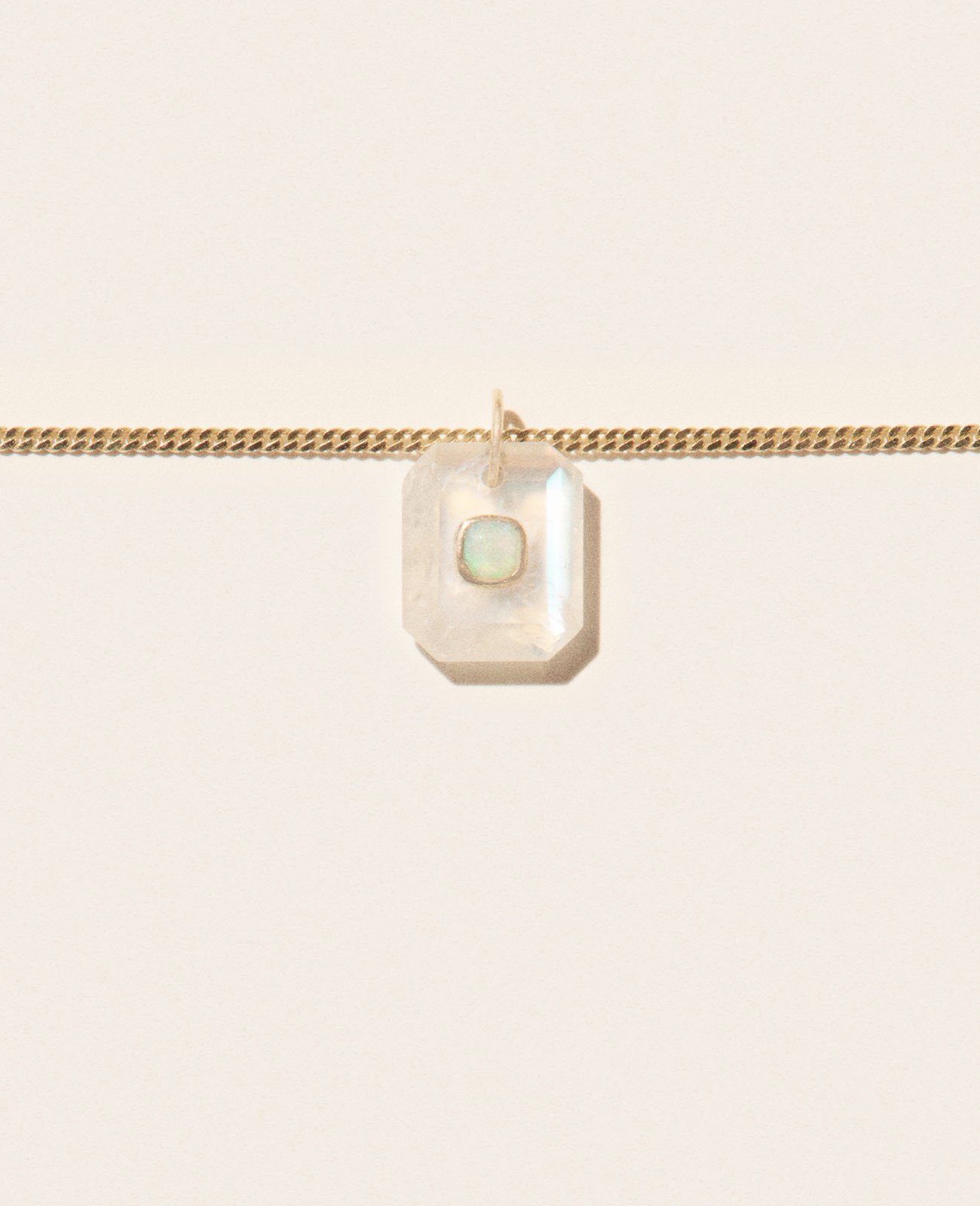 ANTON N°1 MOONSTONE necklace pascale monvoisin jewelry paris