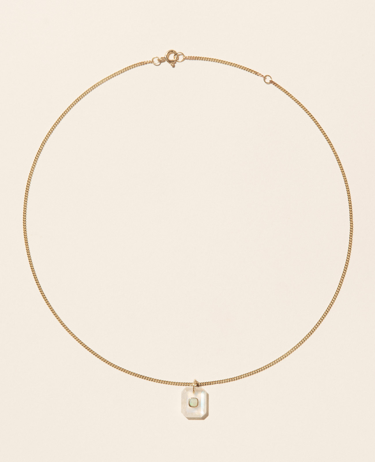 ANTON N°1 MOONSTONE necklace pascale monvoisin jewelry paris