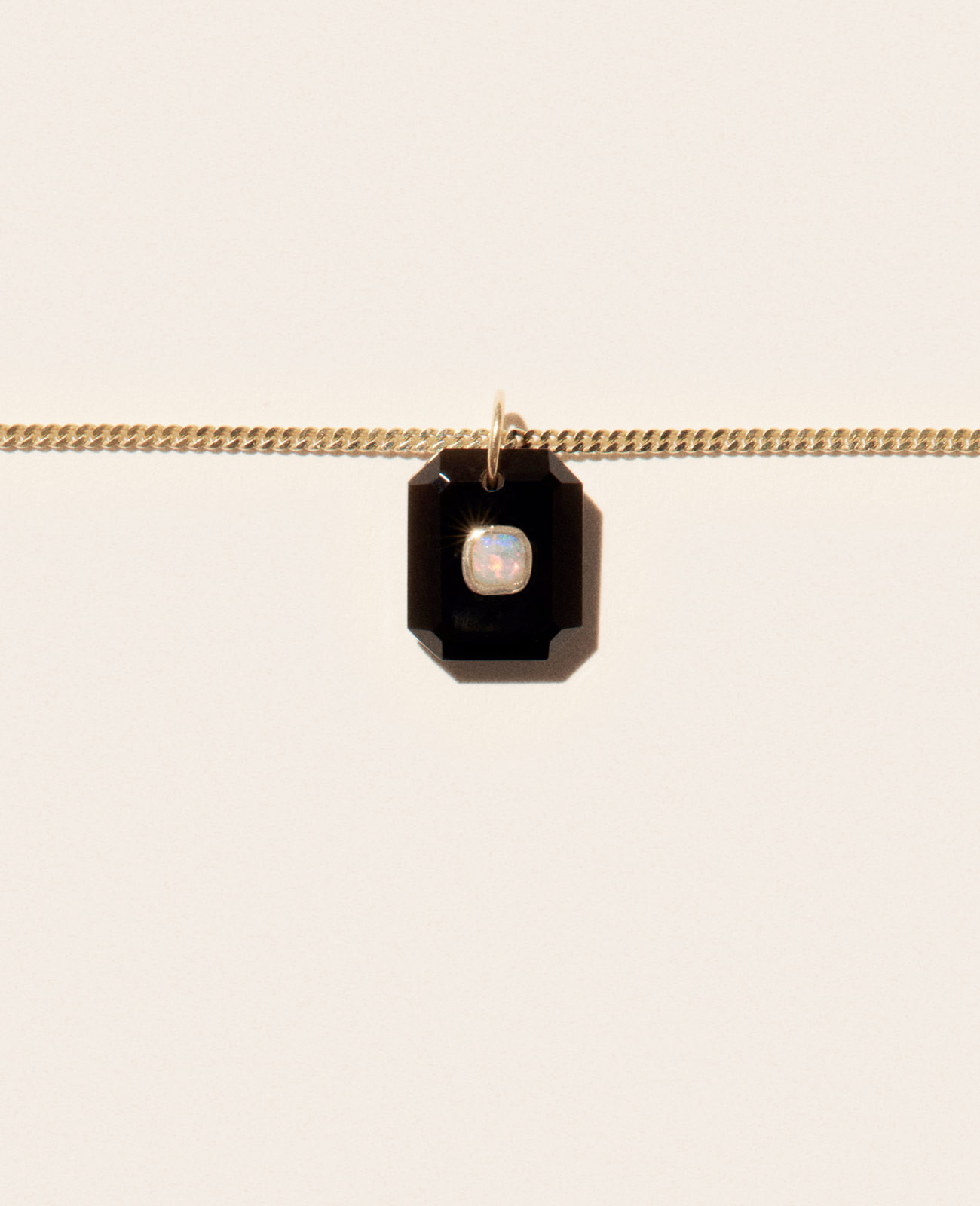 ANTON N°1 BLACK ONYX necklace pascale monvoisin jewelry paris