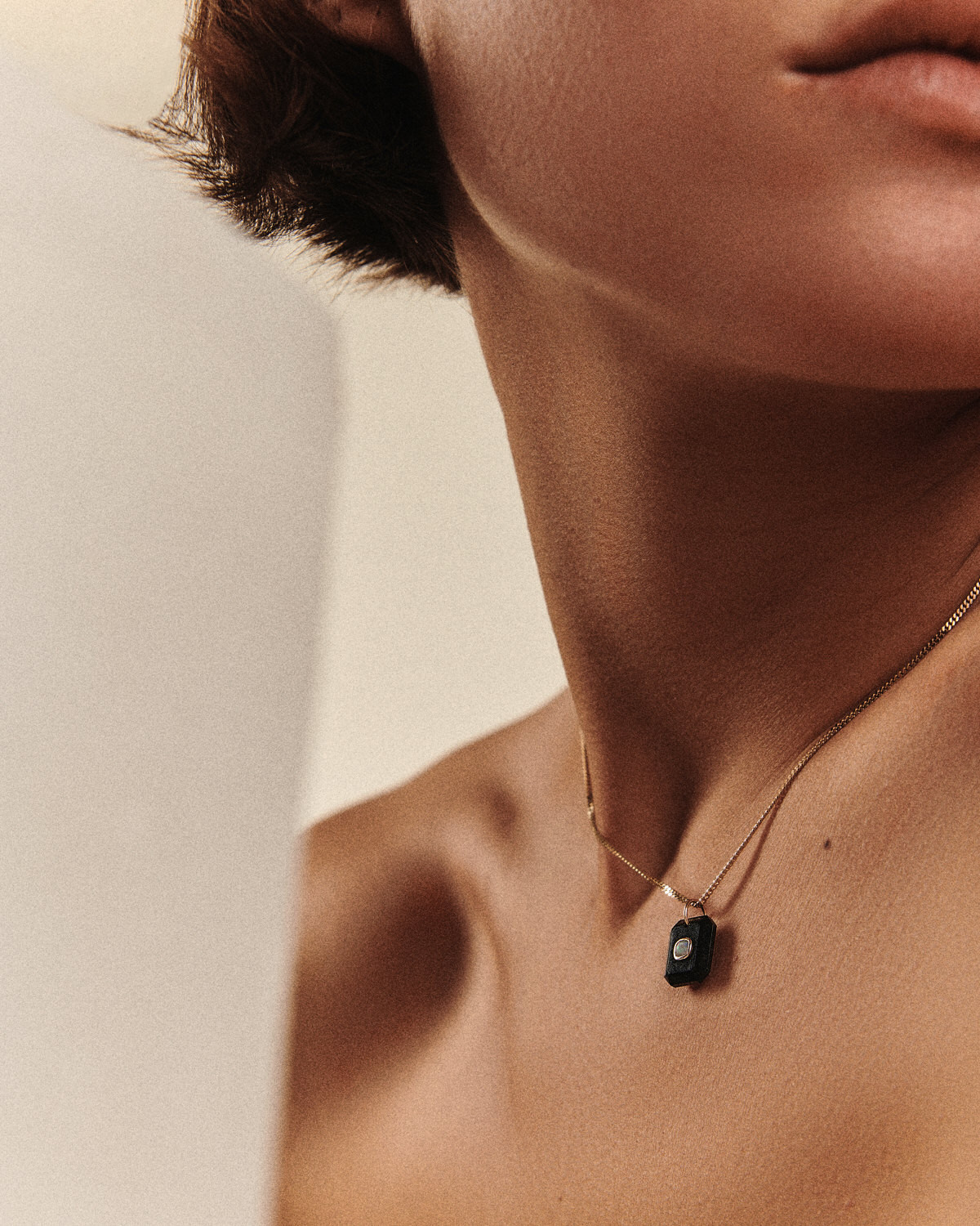 collier ANTON N°1 ONYX NOIR bijoux pascale monvoisin paris