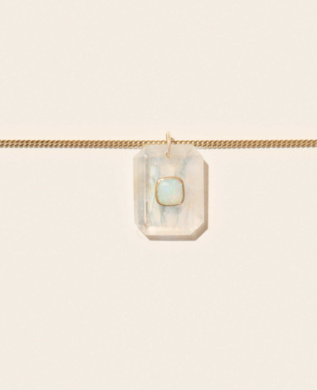 ANTON N°2 MOONSTONE necklace pascale monvoisin jewelry paris